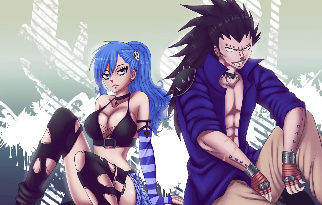 Photo wallpaper sake, rock, anime, cross, manga, japanese, Fairy Tail, oppai