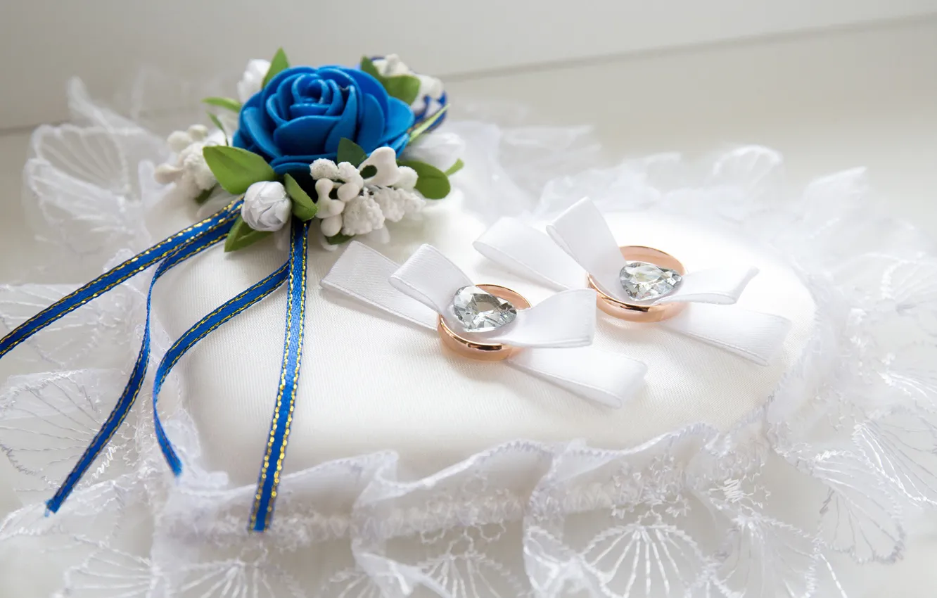 Photo wallpaper flowers, ring, wedding, decor