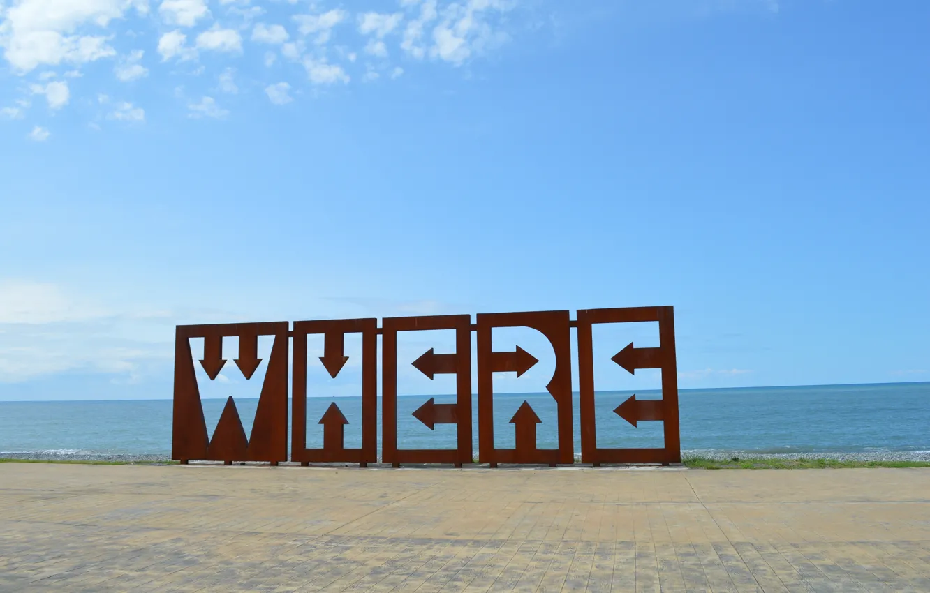 Photo wallpaper sea, beach, Georgia, WHERE