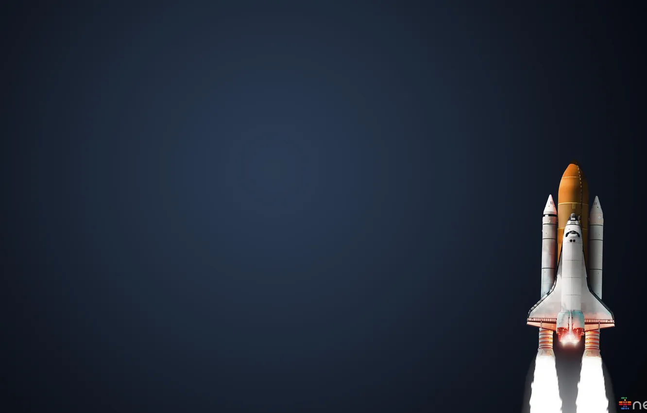 Photo wallpaper shuttle, oranage, Nexoid