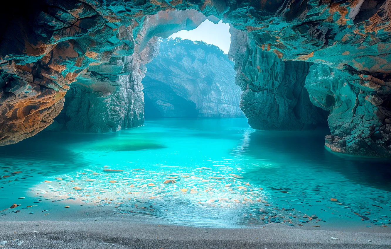 Photo wallpaper beach, sea, nature