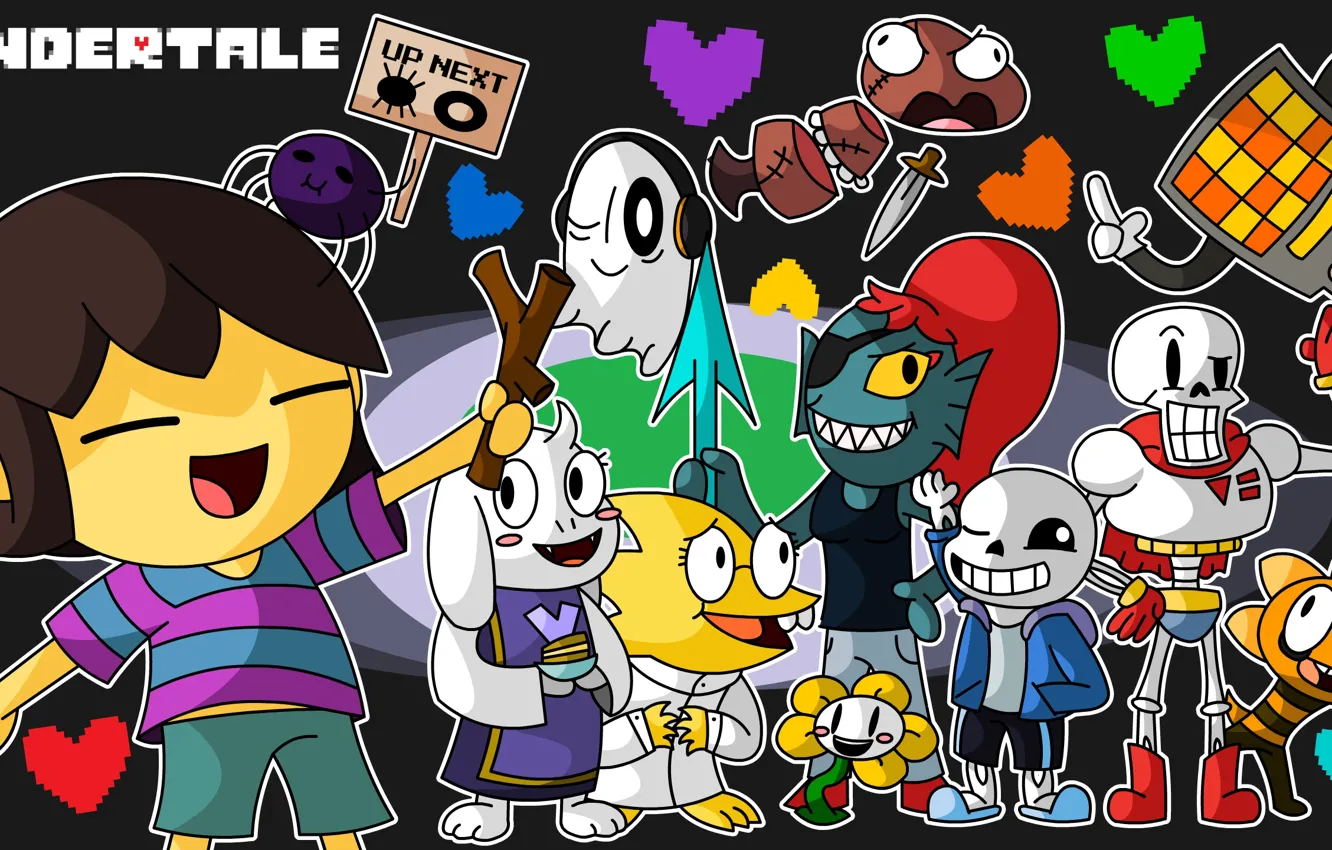 Photo wallpaper characters, undertale, undertail, anime game