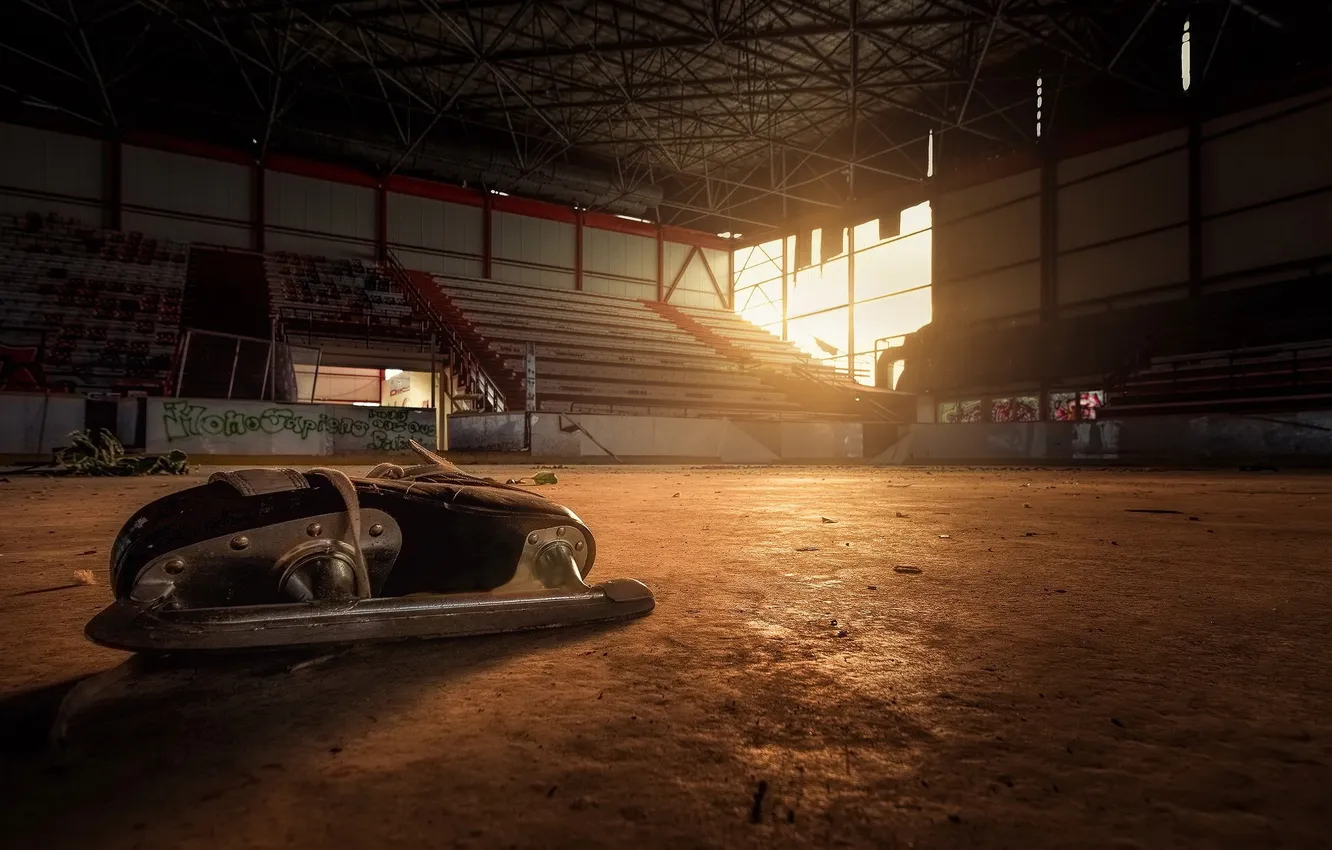 Photo wallpaper sport, arena, Abandoned places