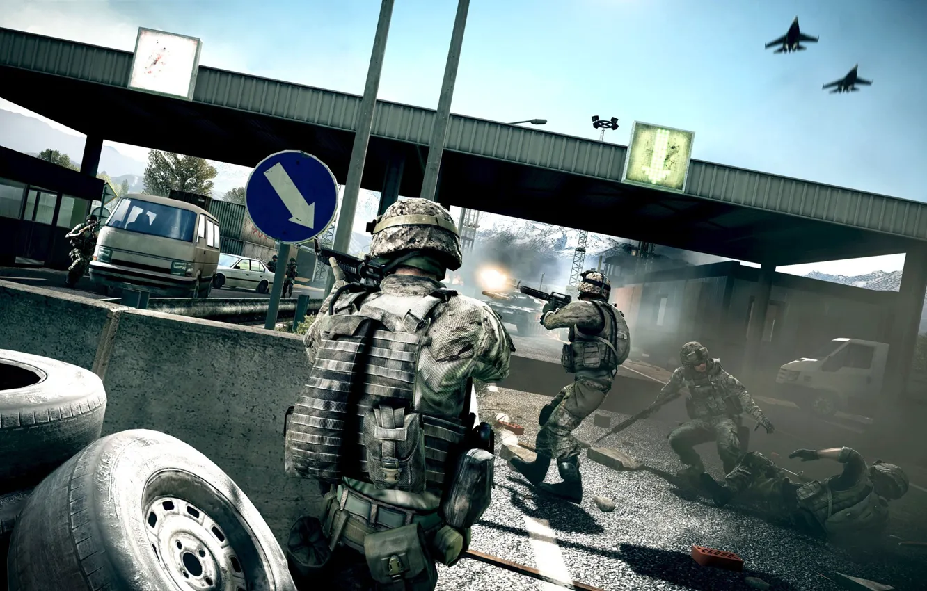 Photo wallpaper weapons, war, the game, soldiers, Battlefield 3, uncle Bob