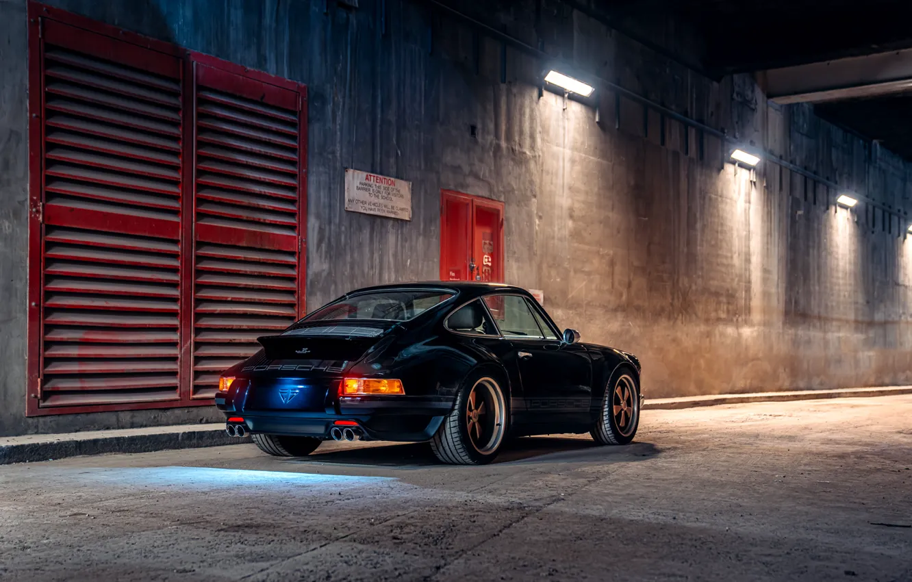 Photo wallpaper 911, Porsche, black, 964, Theon Design Porsche 911