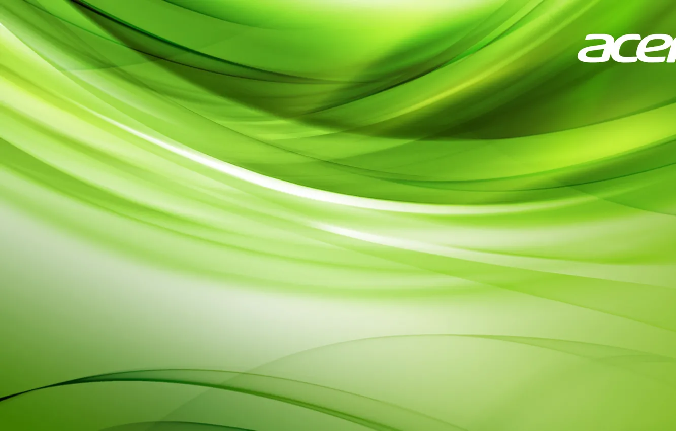 Photo wallpaper green, Wallpaper, saver, Acer, Acer
