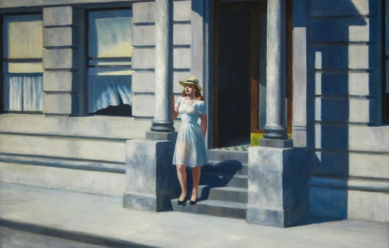 Photo wallpaper Edward Hopper, 1943, Summertime