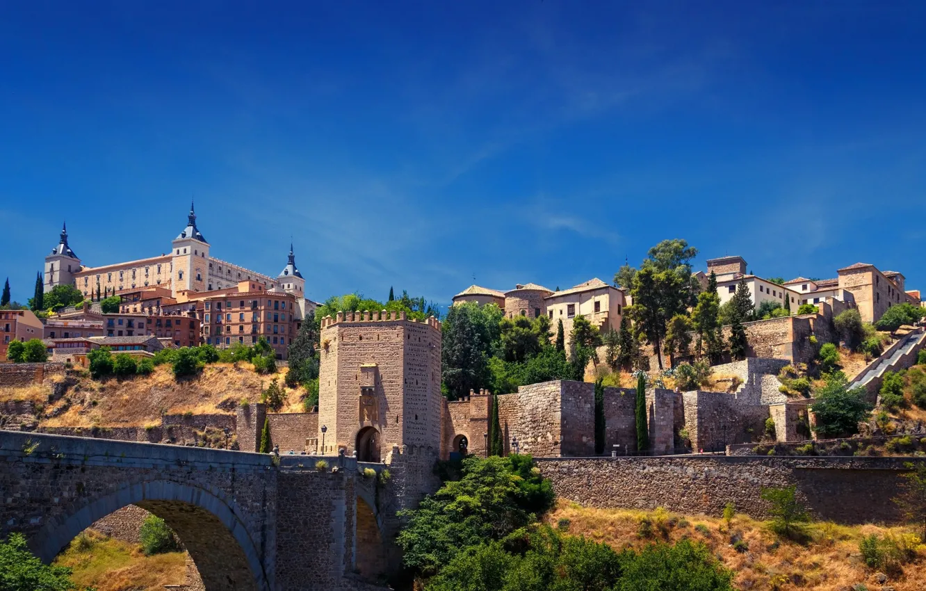Photo wallpaper landscape, the city, Spain, Toledo