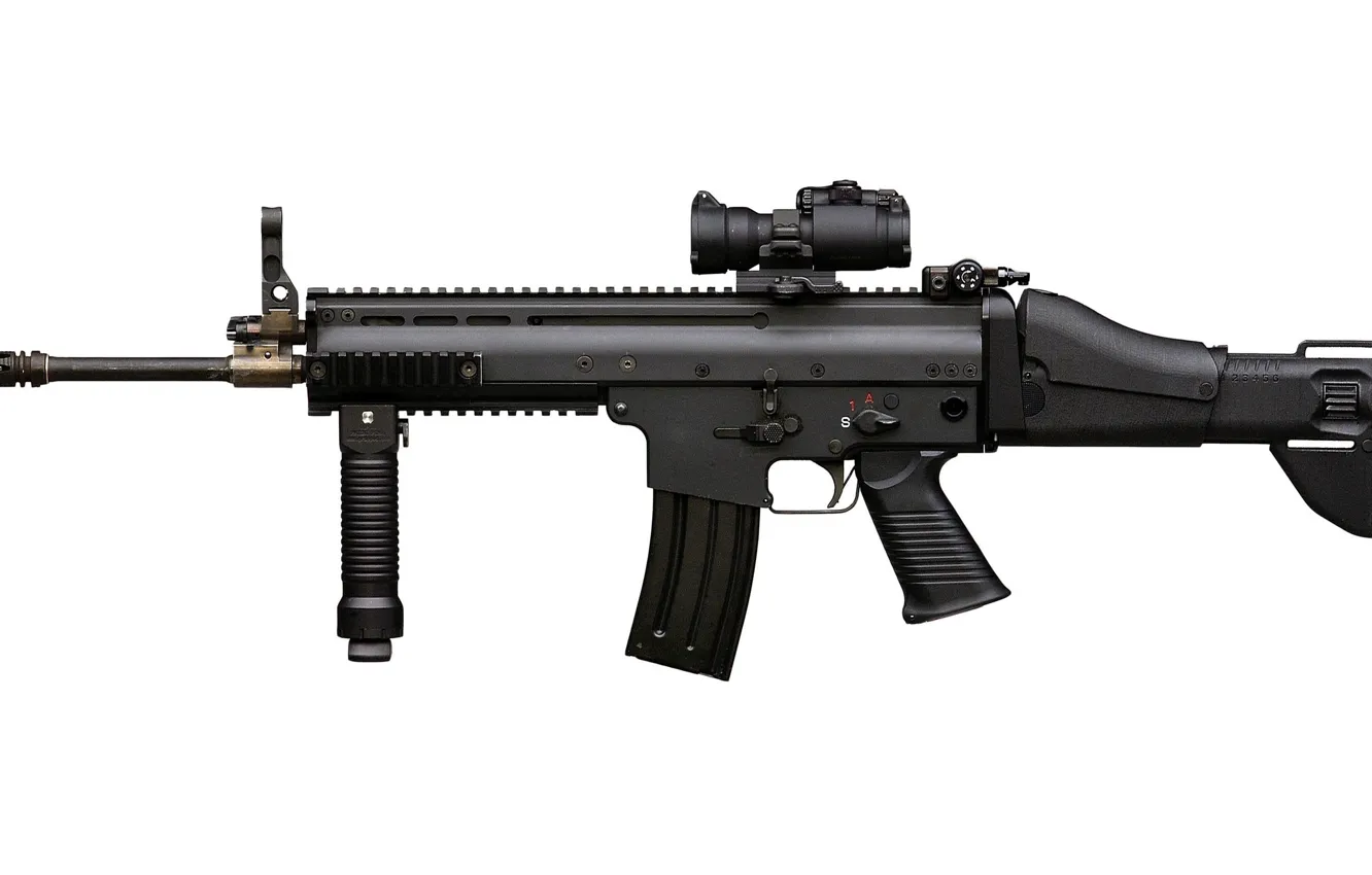 Photo wallpaper gun, weapon, assault rifle, FN Scar, gun robust, FN Scar Light, rugged rifle