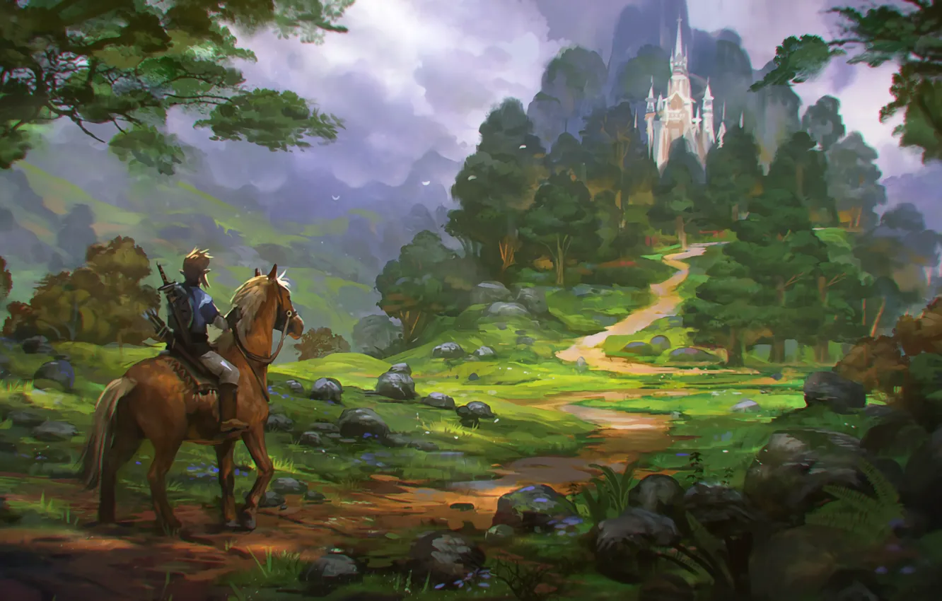 Photo wallpaper game, Nintendo, Link, The Legend of Zelda: Breath of the Wild