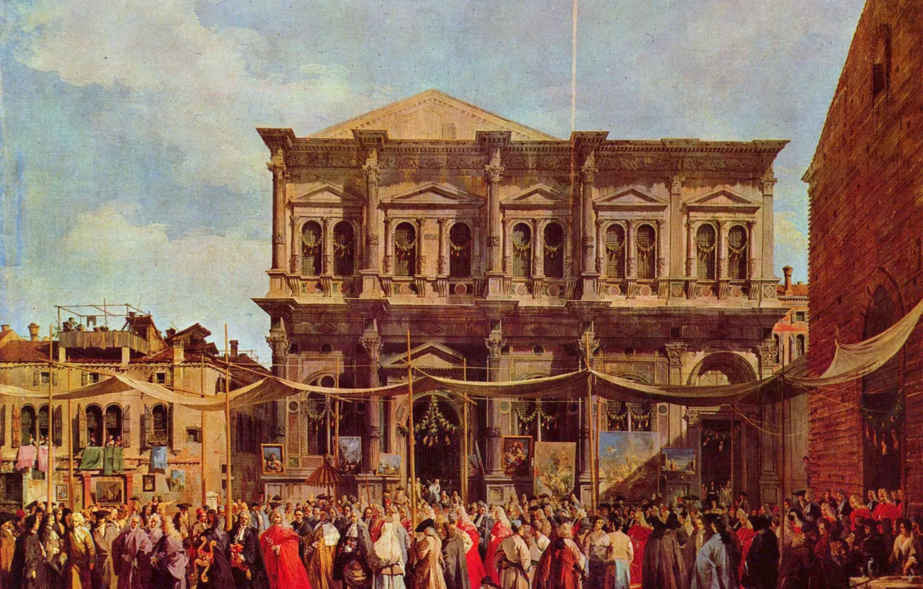 Photo wallpaper picture, Antonio Canaletto, holiday stogo Roja