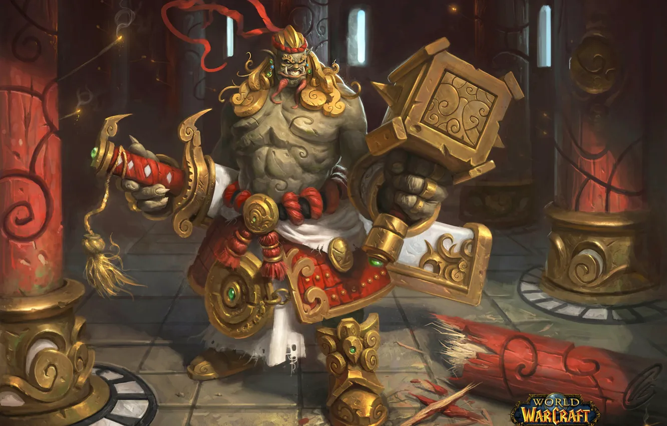 Photo wallpaper World of Warcraft, Blizzard, warcraft, wow, art, warrior, necromancer, Game Art