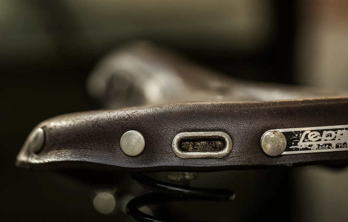 Photo wallpaper bike, bokeh, Made in Holland