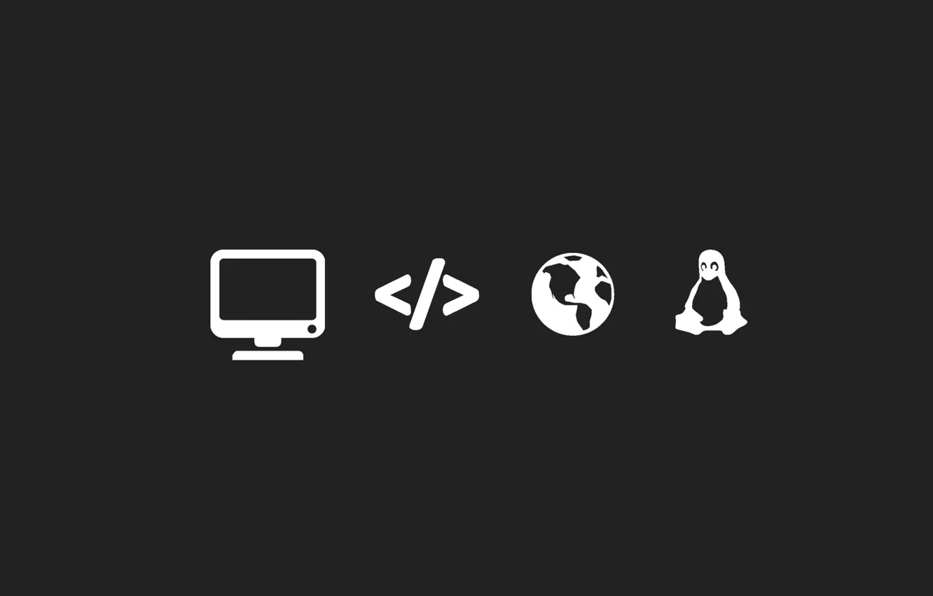Photo wallpaper computer, Minimalism, code, linux, monitor, Internet, Linux, code