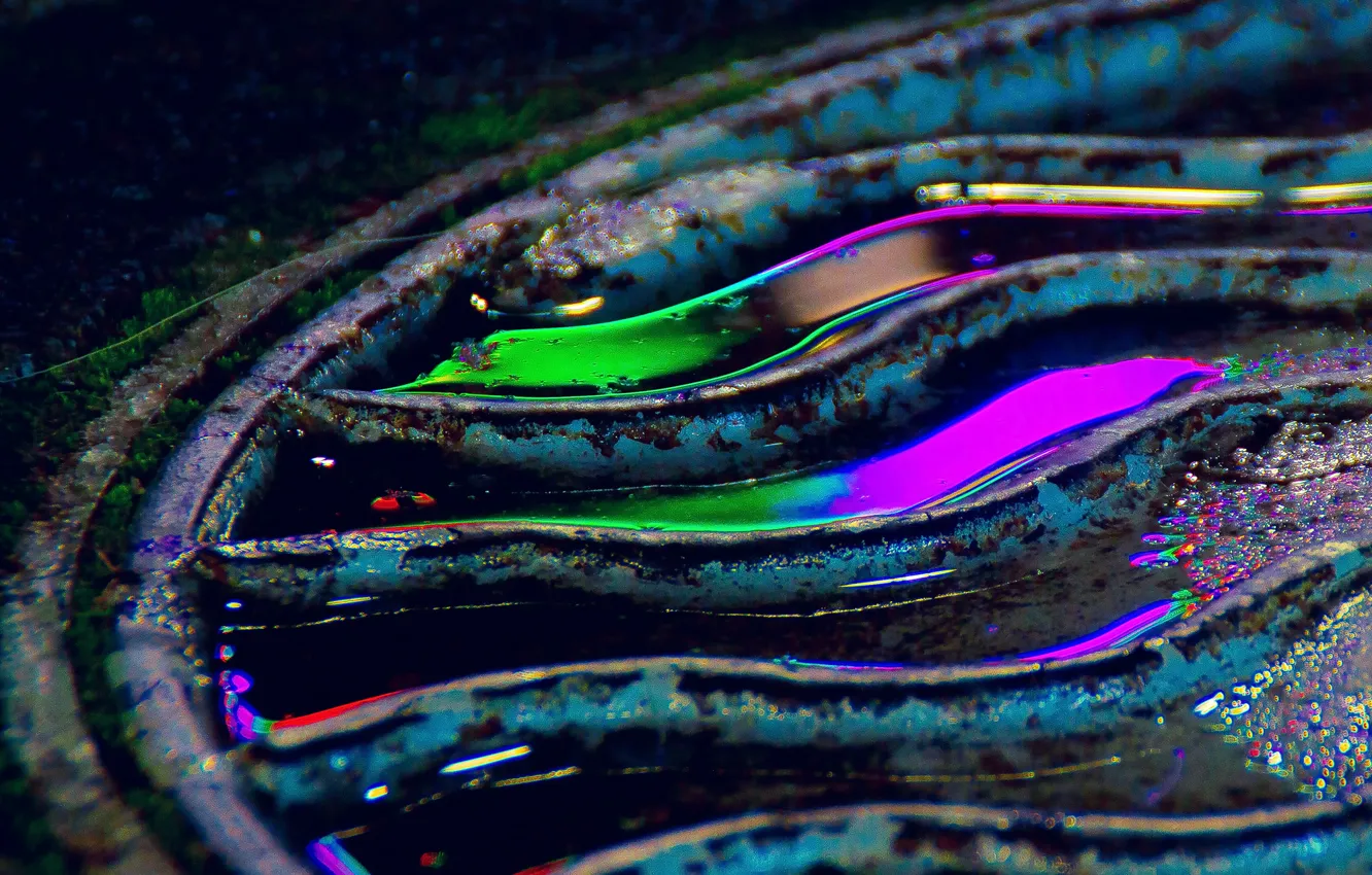 Photo wallpaper abstraction, neon, neon, abstraction, the play of colors, iridescent colors