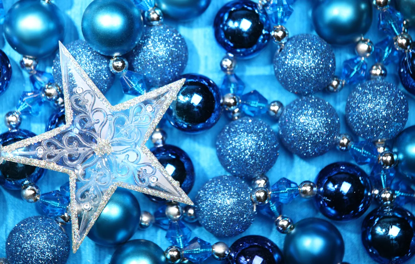 Photo wallpaper balls, decoration, holiday, new year, Christmas, Christmas, New Year