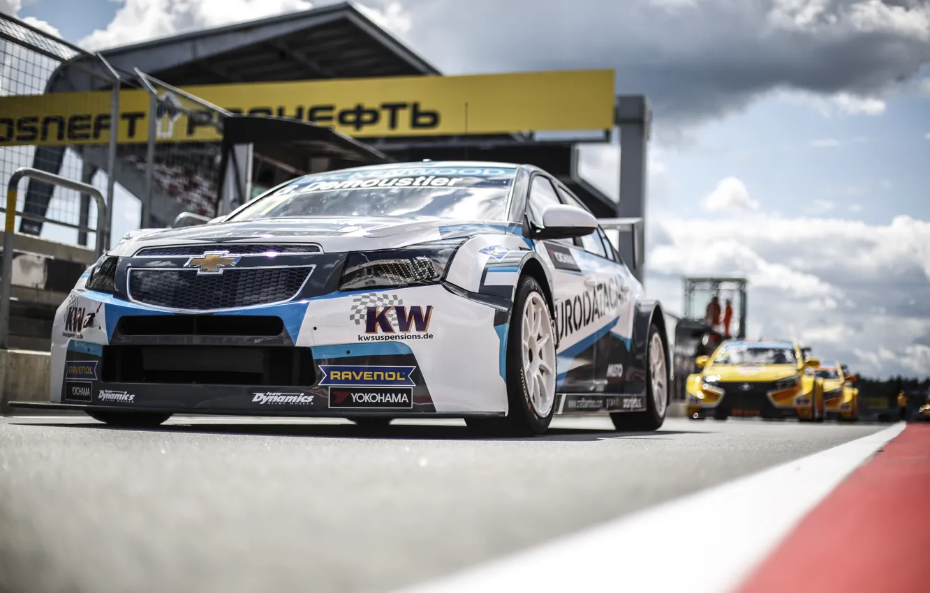 Photo wallpaper Russia, Russia, Chevrolet Cruze, WTCC, Moscow Raceway, World Touring Car Championship, TC1, Gregoire Demoustier
