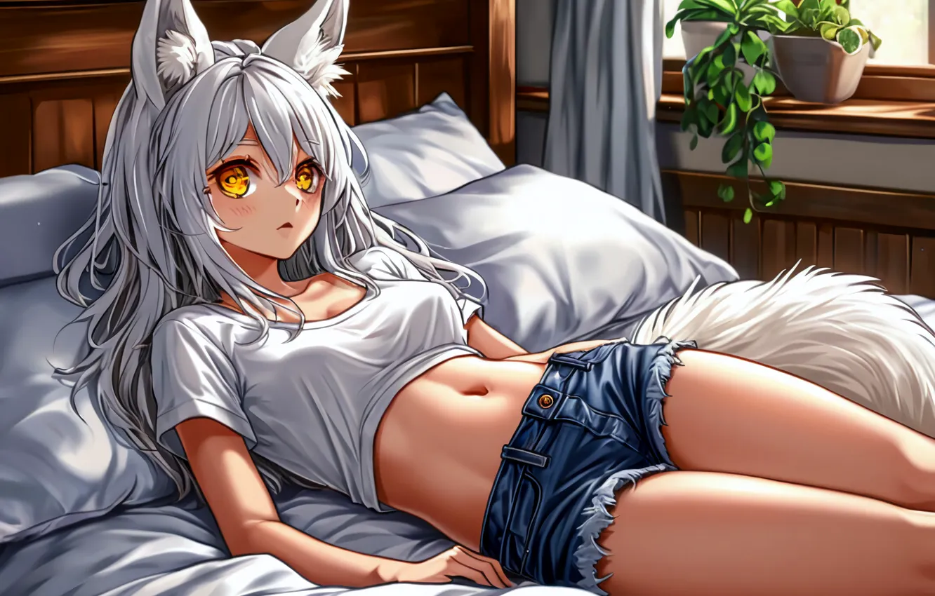 Photo wallpaper girl, anime, art