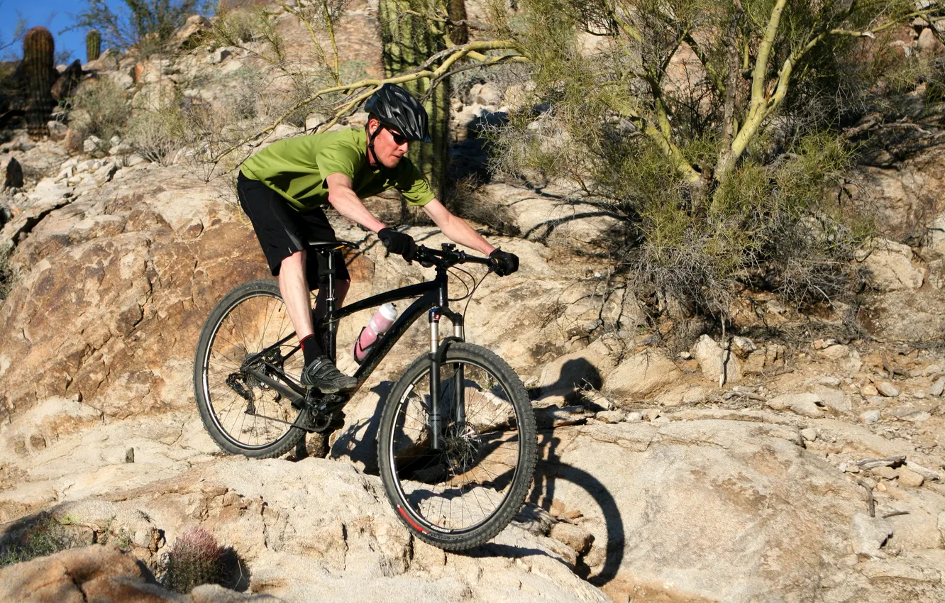 Photo wallpaper bike, photo, sport, helmet, male