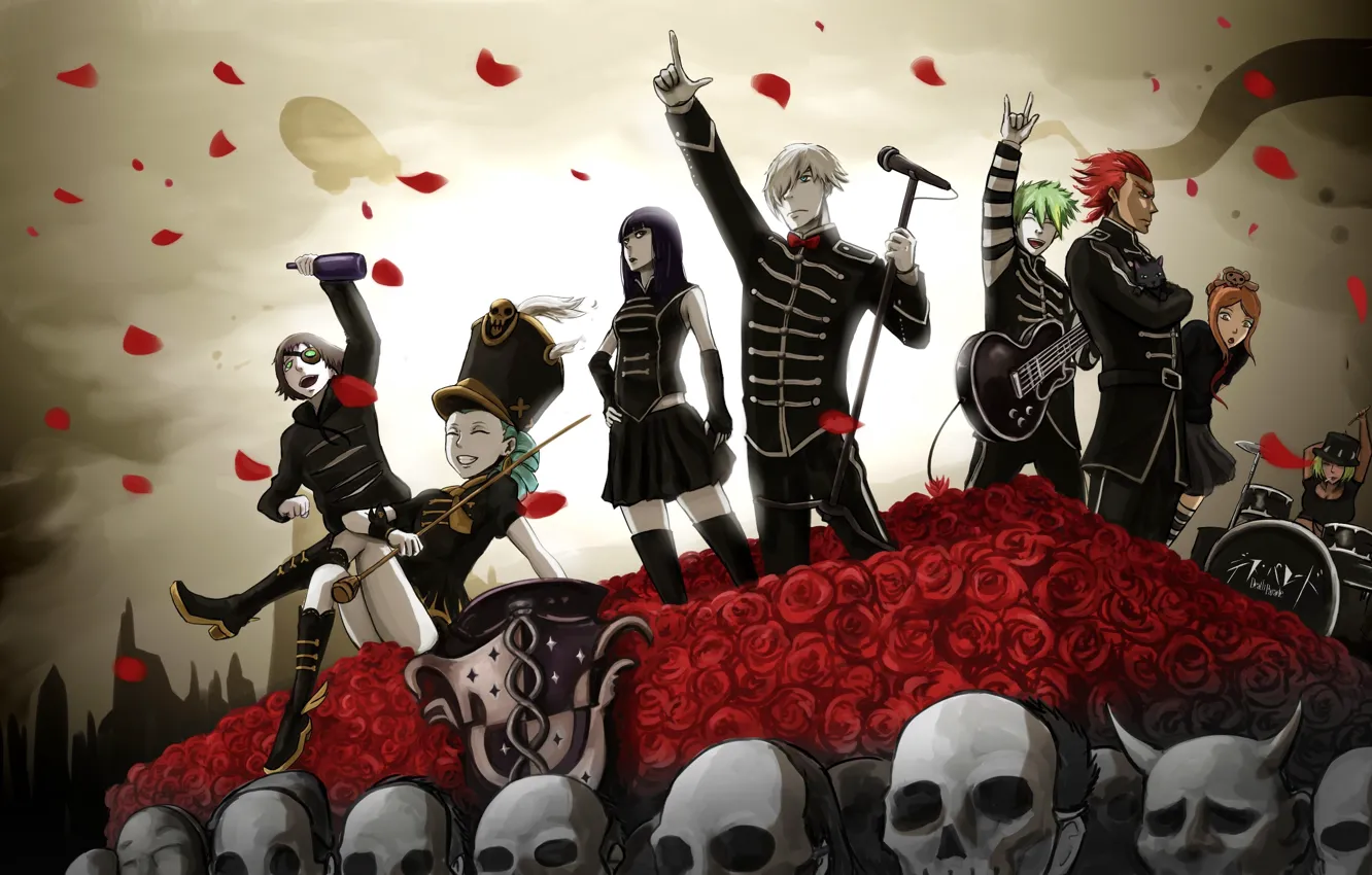 Photo wallpaper art, concert, characters, death parade