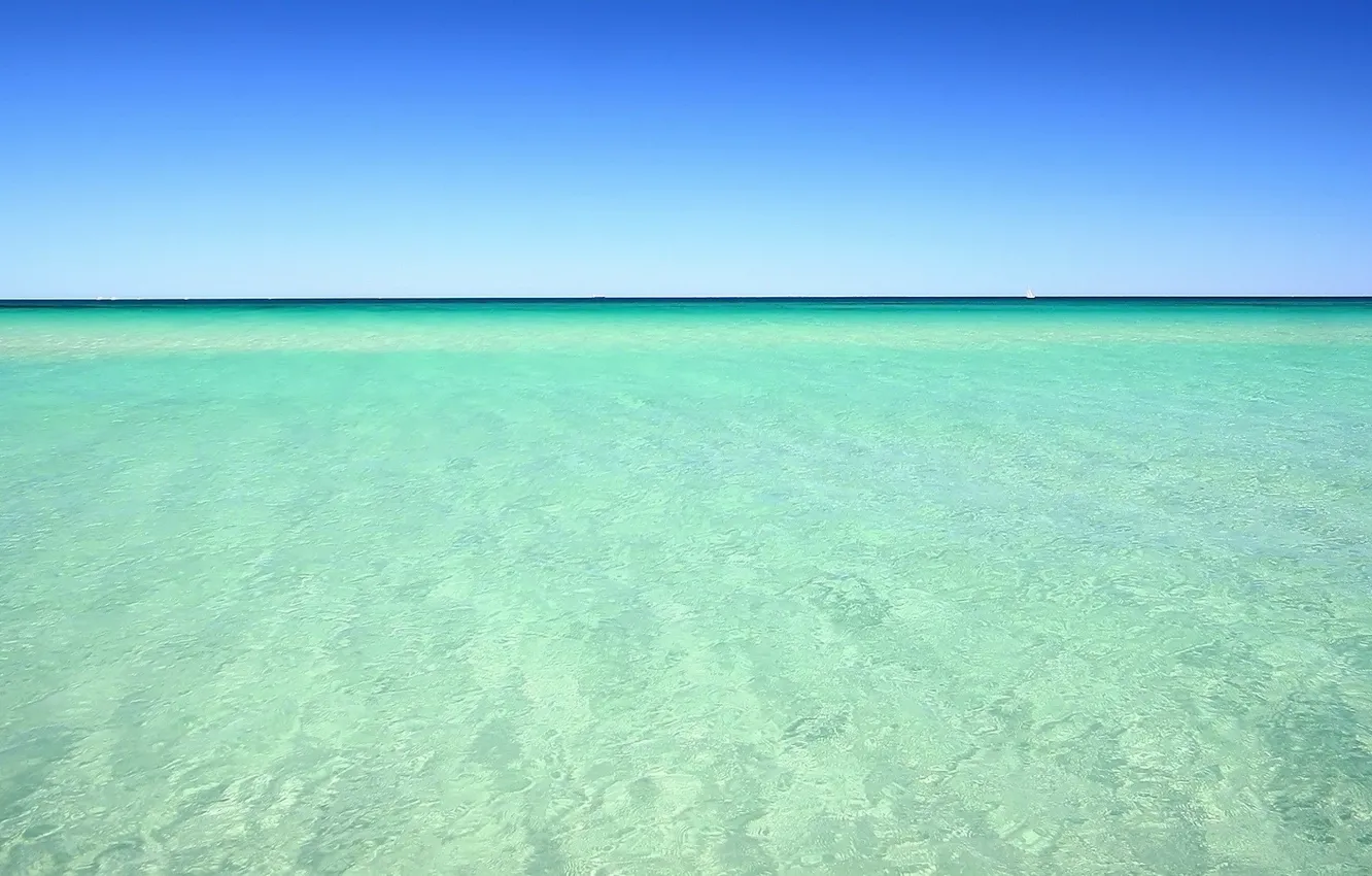Photo wallpaper sea, water, horizon