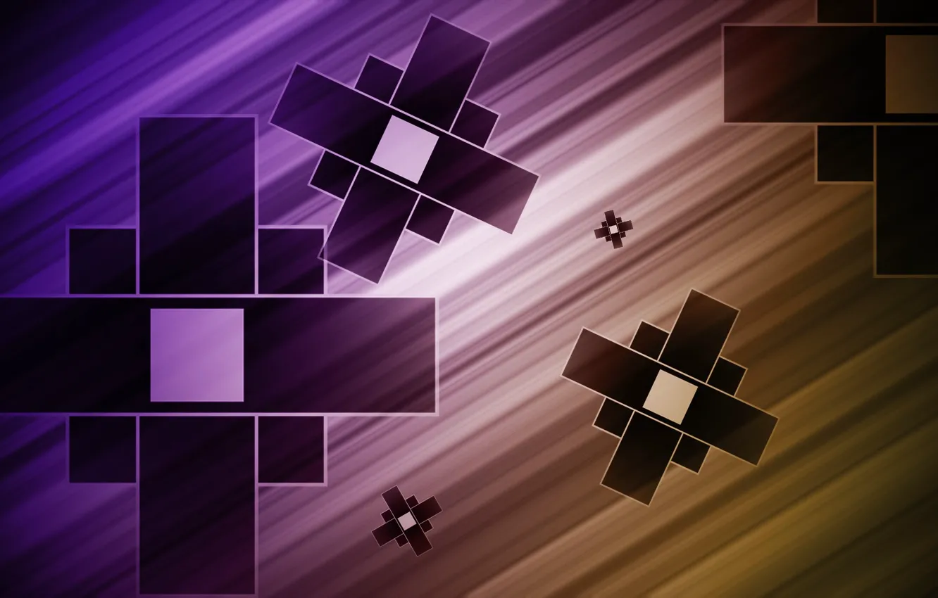 Photo wallpaper strip, background, abstraction, squares, figure