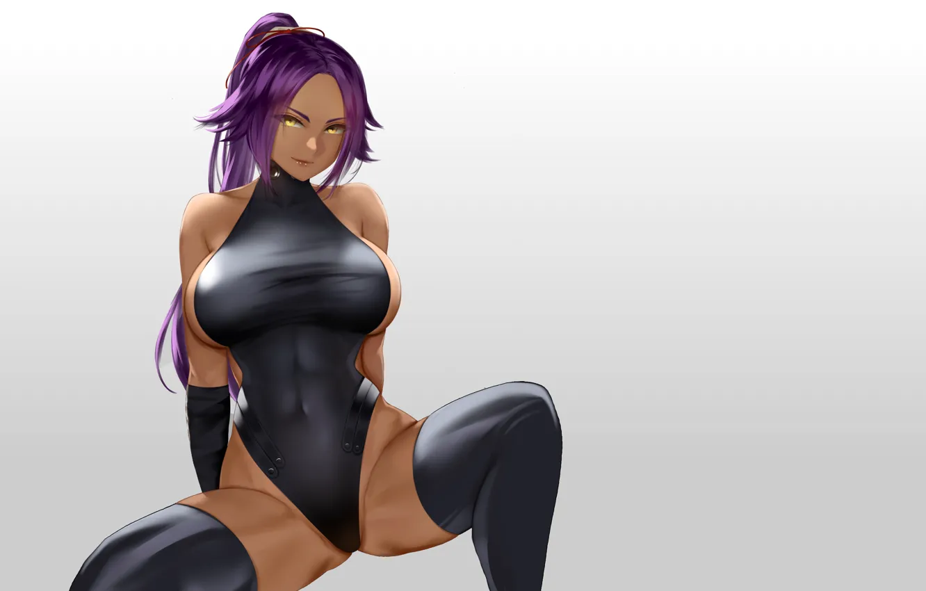 Photo wallpaper girl, hot, sexy, Bleach, boobs, anime, pretty, breasts