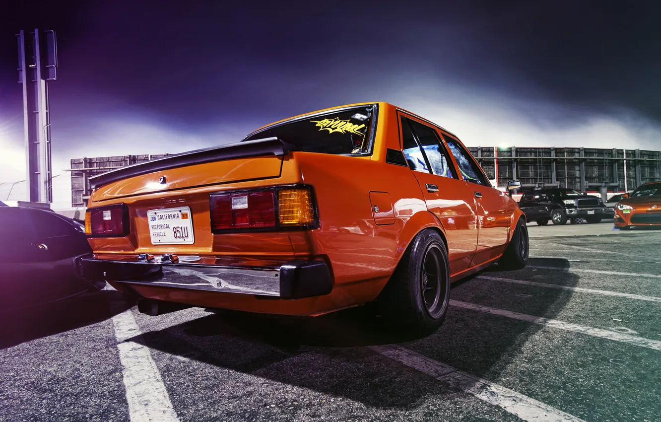 Photo wallpaper exhibition, Parking, Japan, Toyota, corolla, Toyota, Corolla