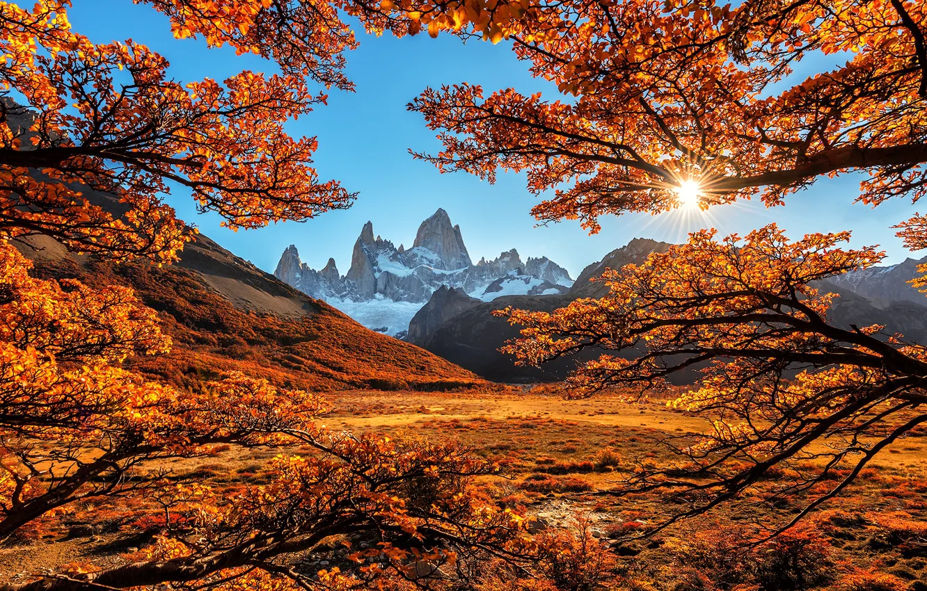 Photo wallpaper autumn, mountains, Italian landscape