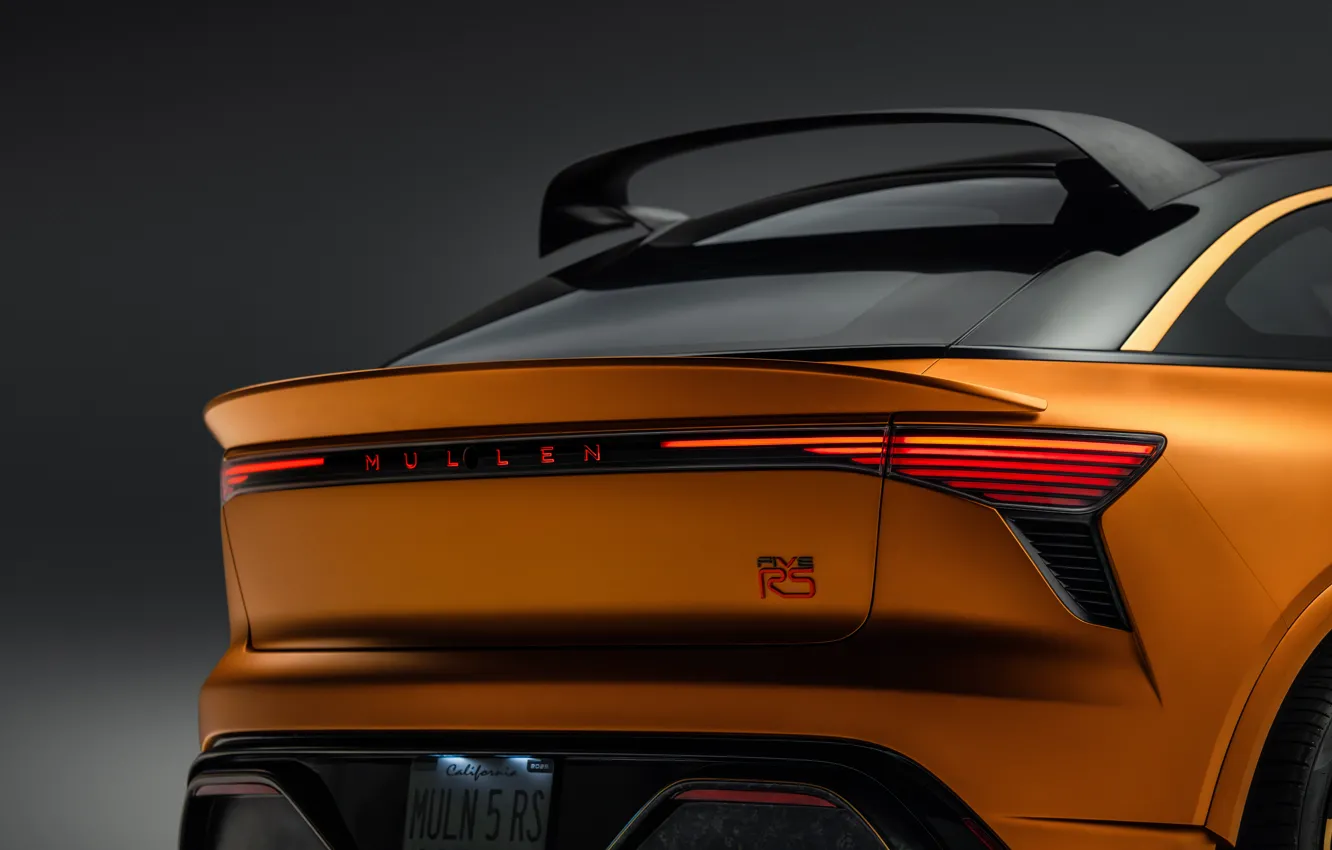 Photo wallpaper close-up, Rear, 2024, Mullen Five RS, Mullen Automotive