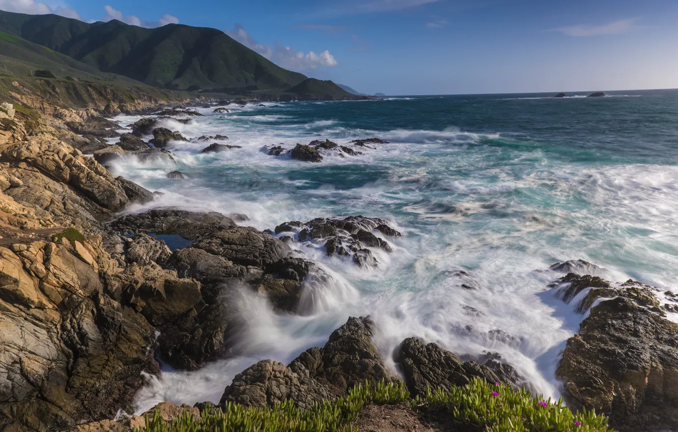 Photo wallpaper nature, shore, coast