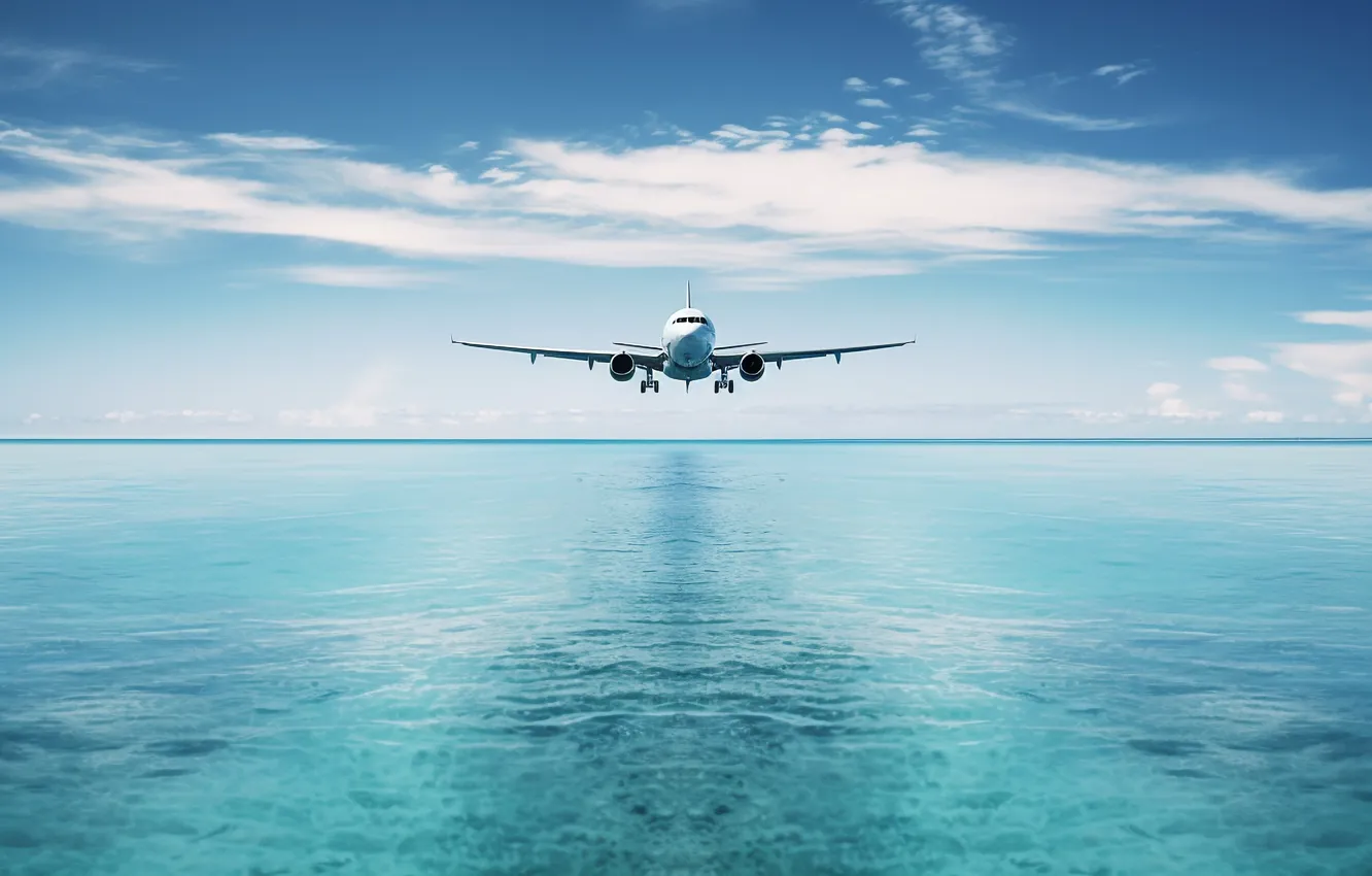 Photo wallpaper the sky, flight, aviation, the plane