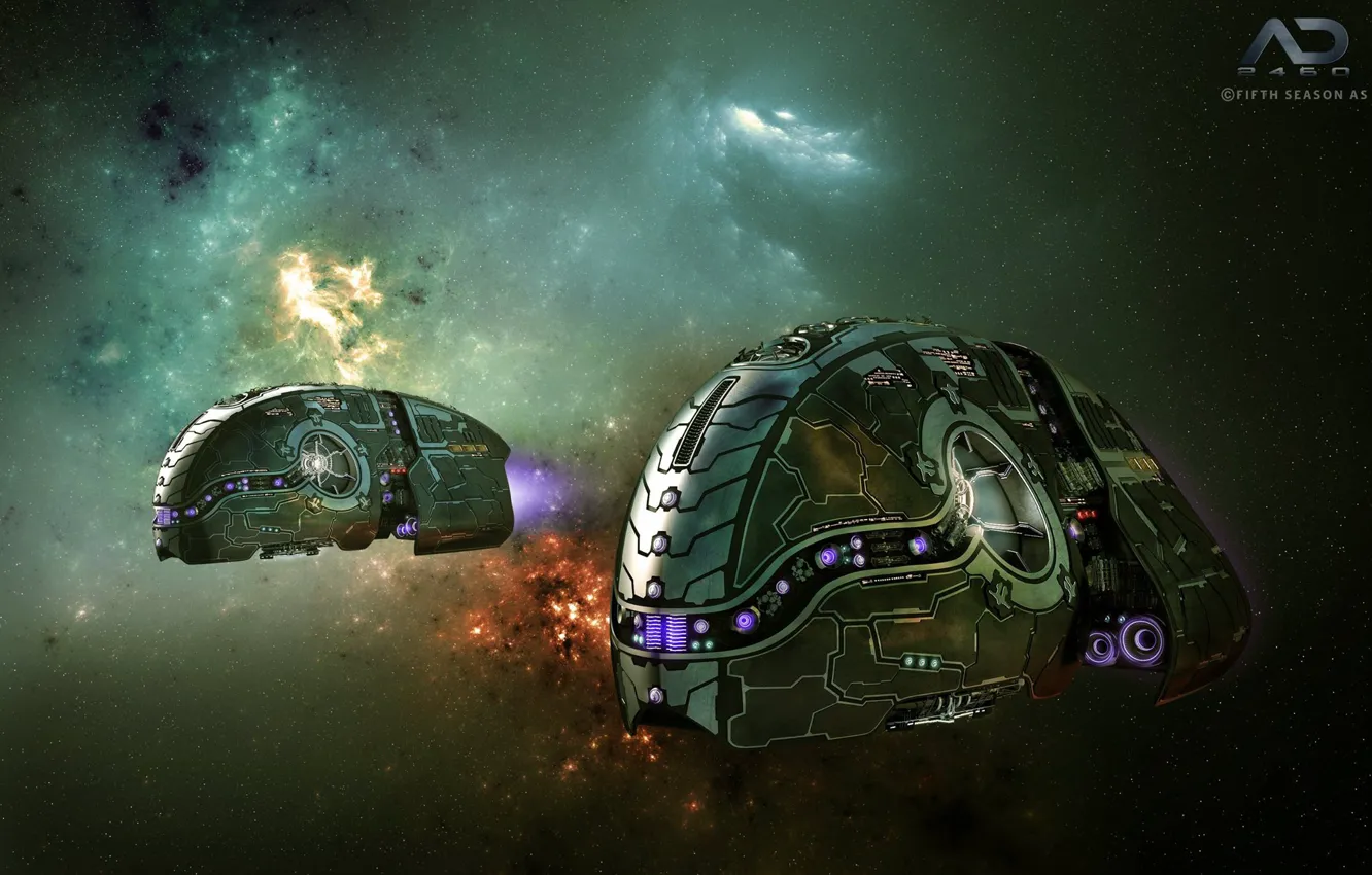 Photo wallpaper space, stars, The Defender, Online Strategy Game, A.D. 2460