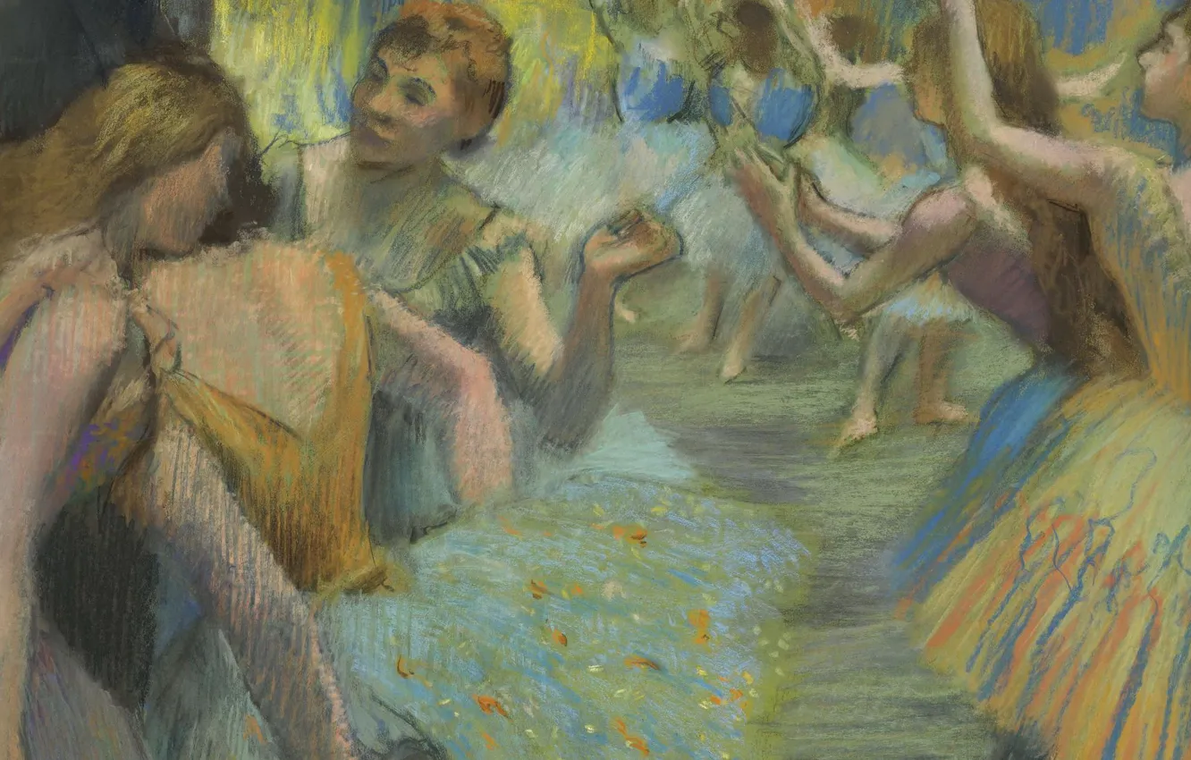 Photo wallpaper picture, ballerina, Edgar Degas, Edgar Degas, dancer, ballet