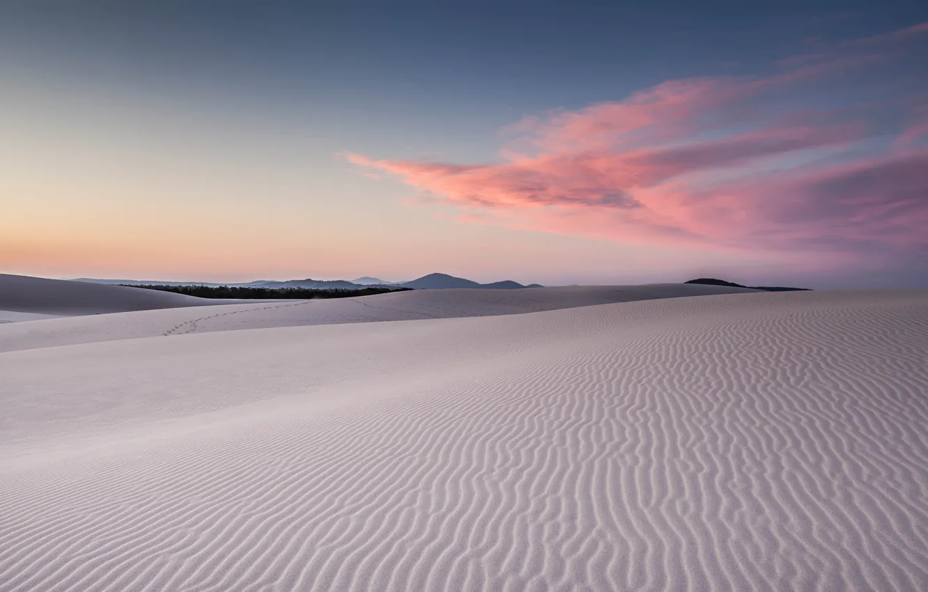 Photo wallpaper sand, australia, dunes, Bennett's beach
