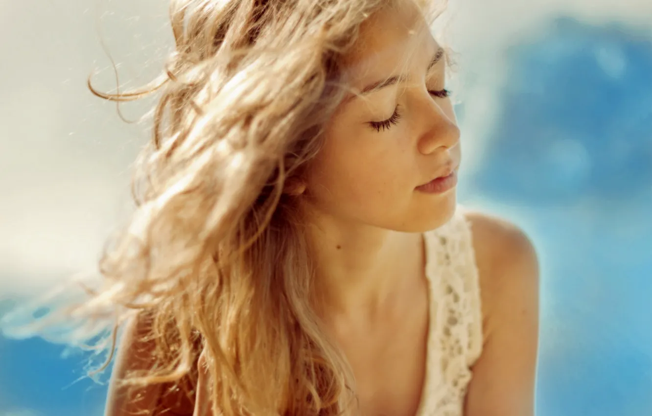 Photo wallpaper summer, background, portrait, girl