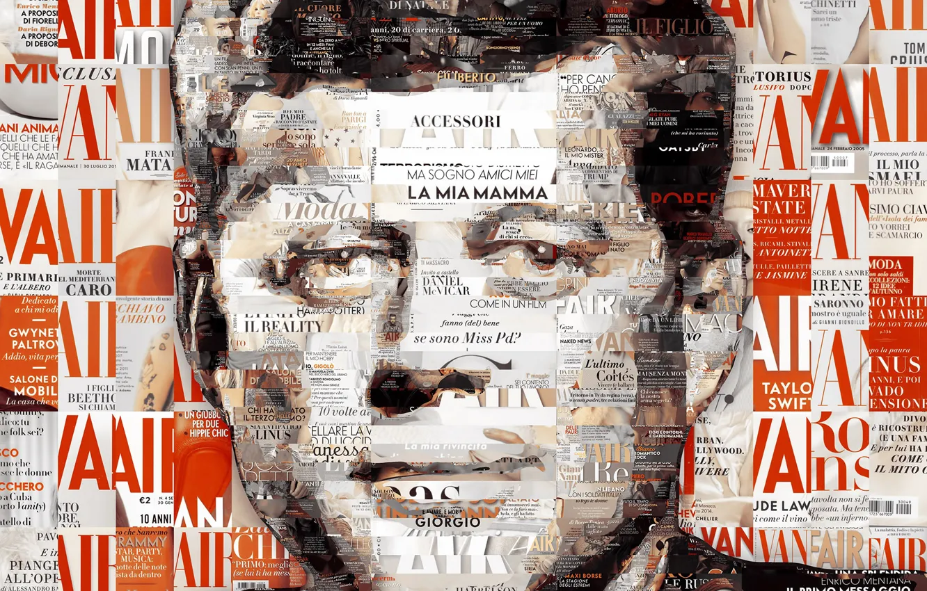 Photo wallpaper mosaic, USA, John, John, Kennedy, Kennedy, Fitzgerald, JFK