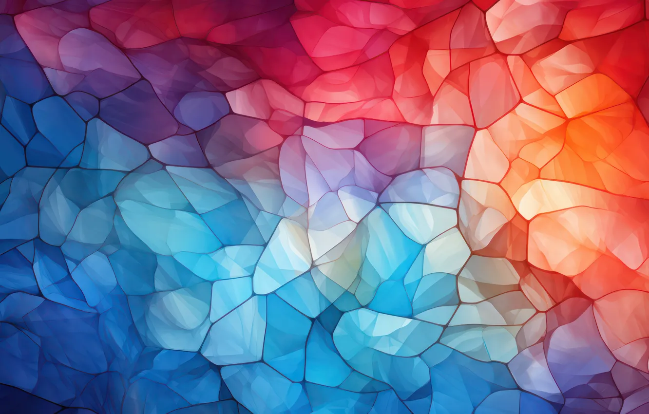 Photo wallpaper blue, red, gradient, abstencia