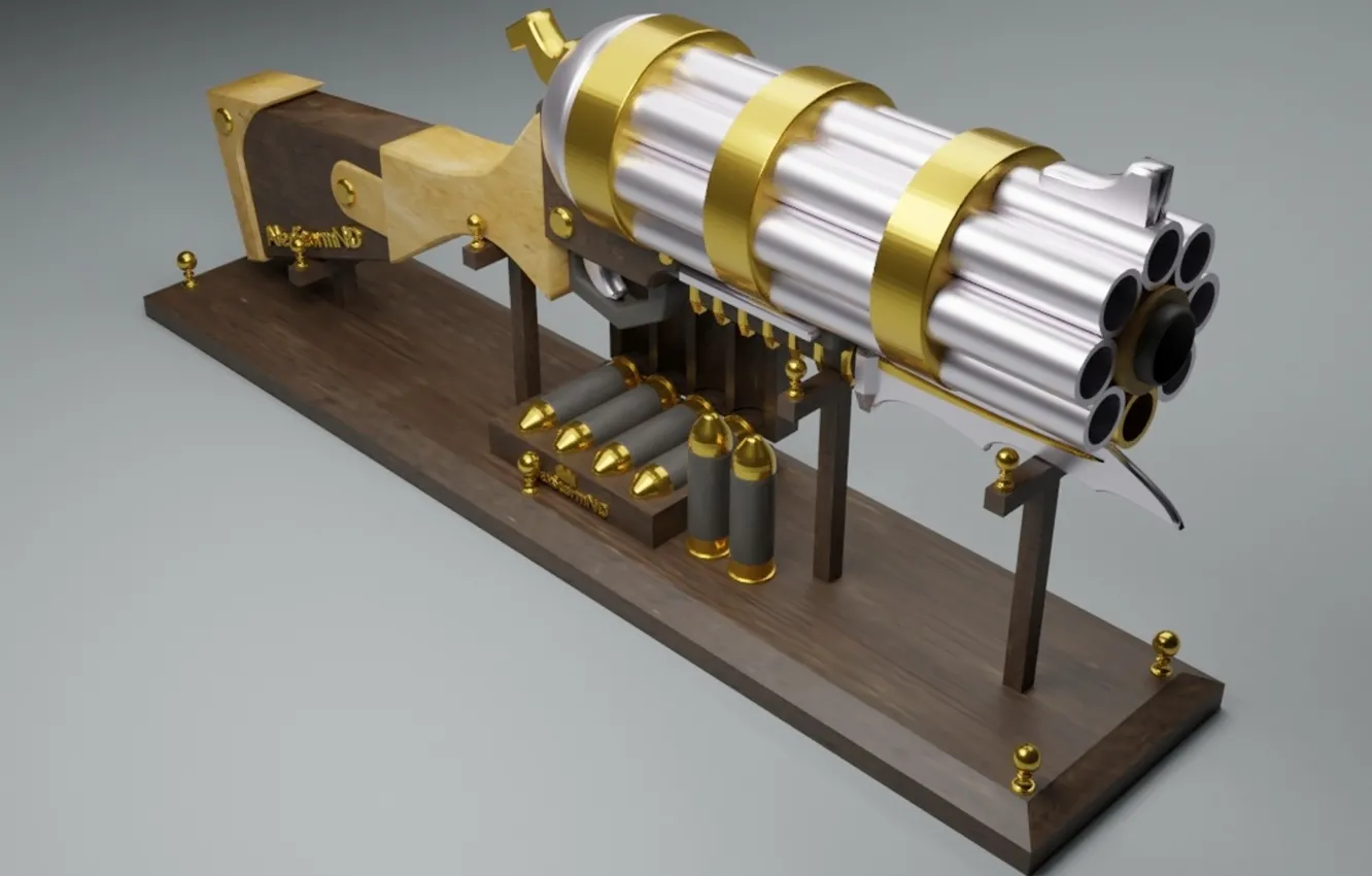 Photo wallpaper gun, toy, decor