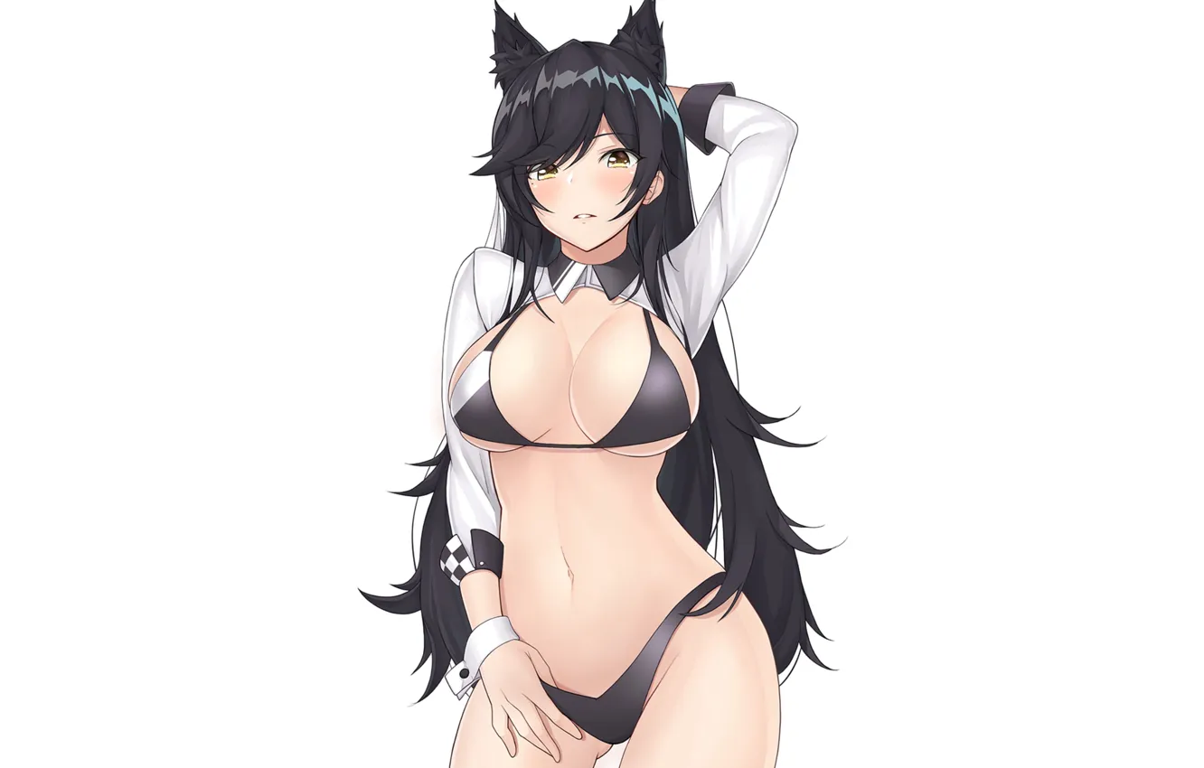 Photo wallpaper girl, hot, sexy, boobs, anime, breasts, babe, bikini