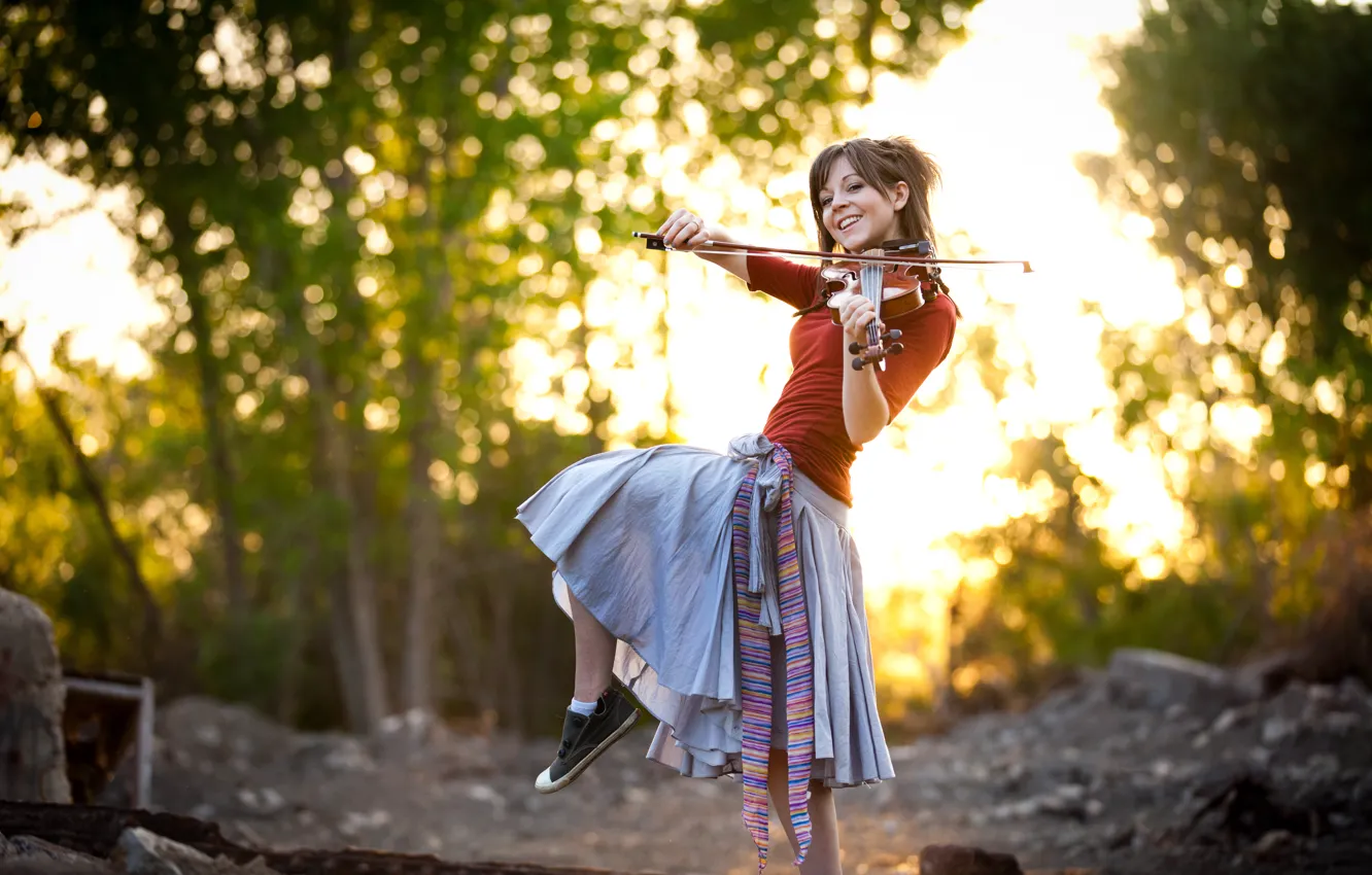 Photo wallpaper violin, beauty, violin, Lindsey Stirling, Lindsey Stirling, violinist