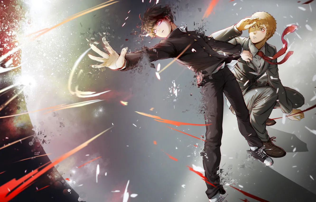 Photo wallpaper anime, art, Mob Psycho 100, Kageyama Shigeo, Mob psycho 100, Reigate Arataka