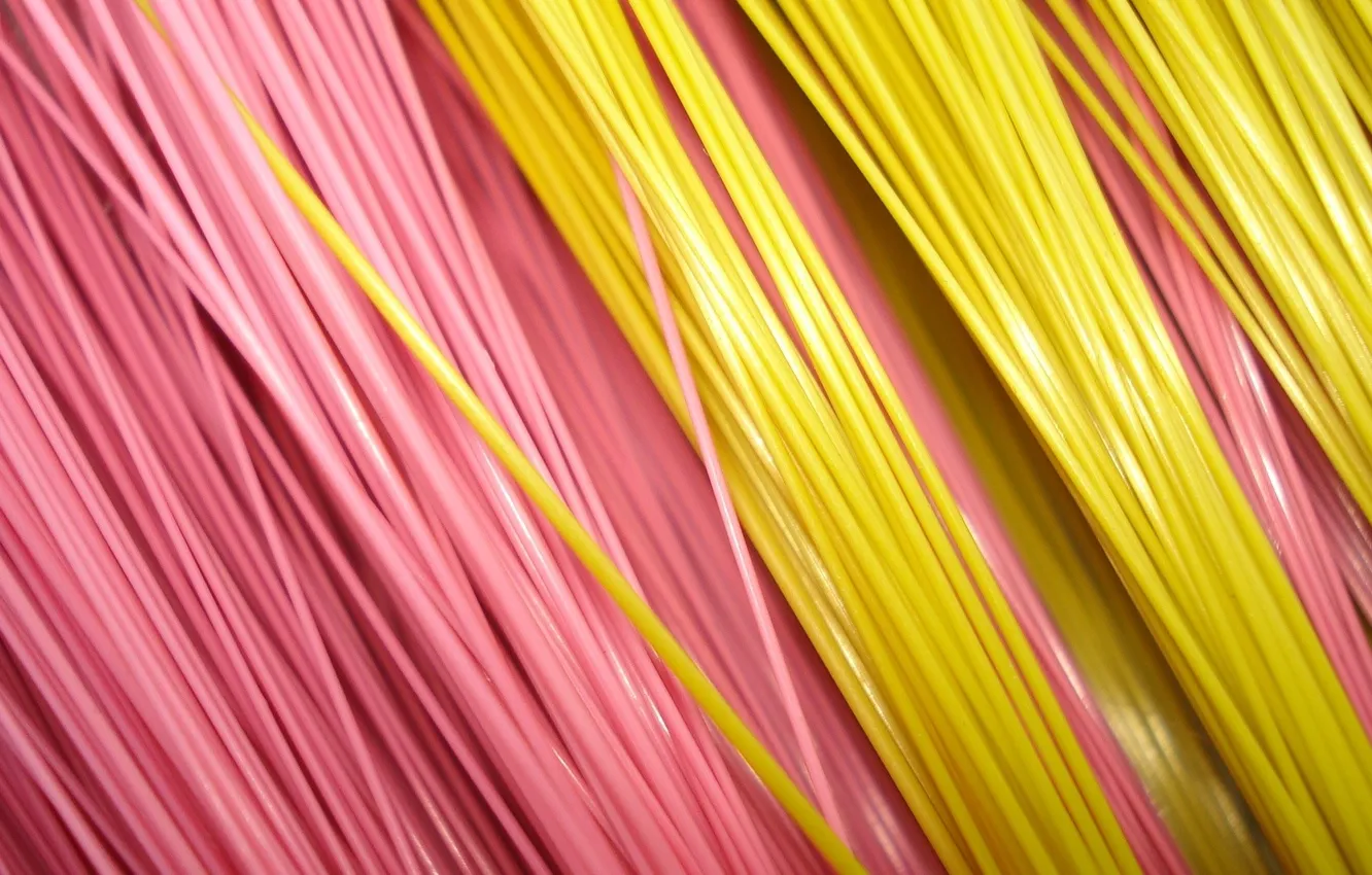 Photo wallpaper yellow, texture, fabric, pink, thread