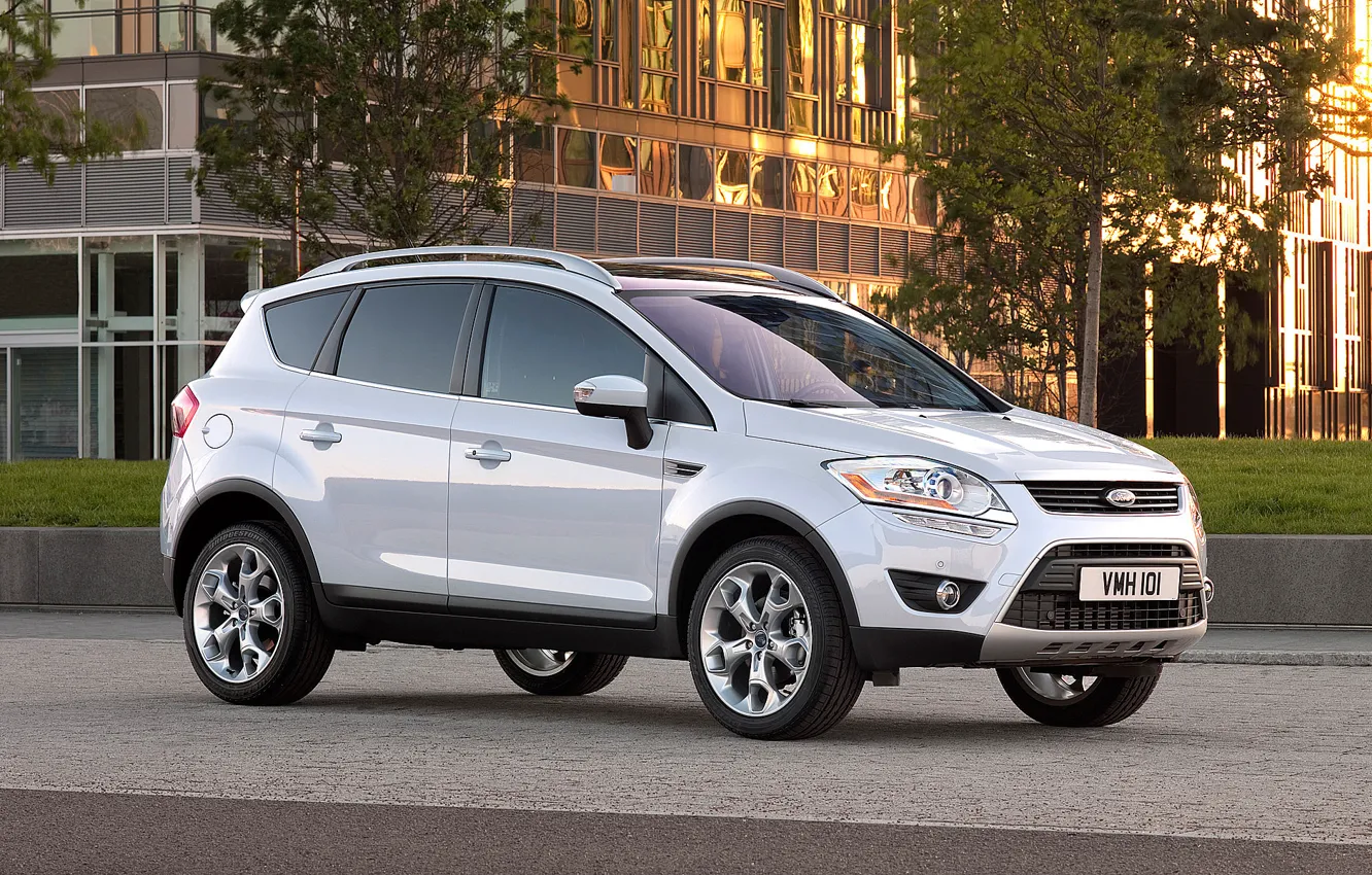 Photo wallpaper auto, the city, morning, Ford-Cuga-Titanium