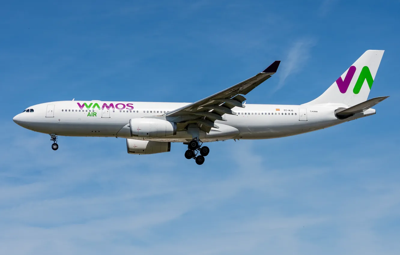 Photo wallpaper Airbus, A330-200, Wamos Air