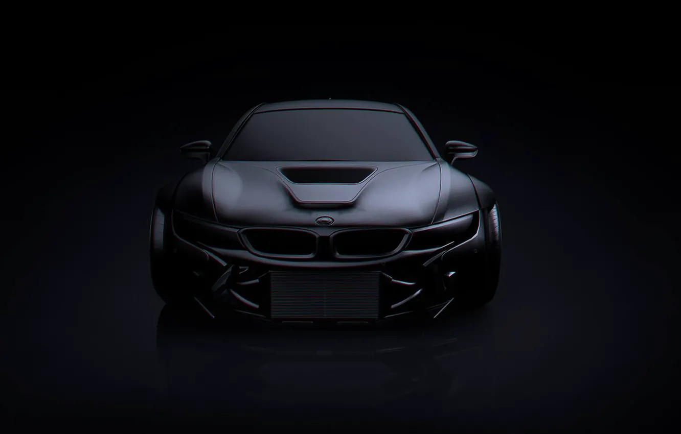 Photo wallpaper BMW, Dark, Black, Matte, Tuning, Future, by Khyzyl Saleem