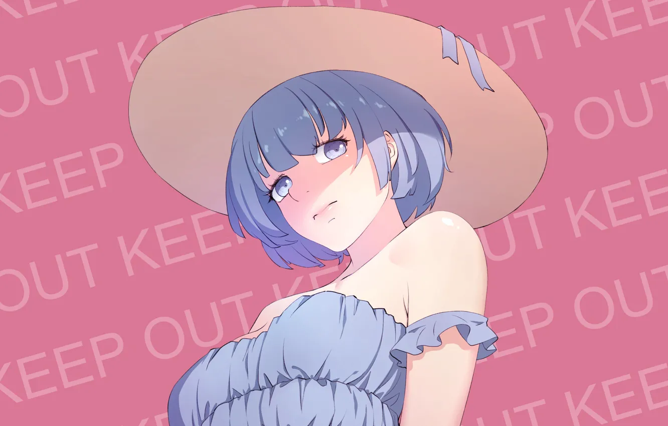 Photo wallpaper look, girl, hat