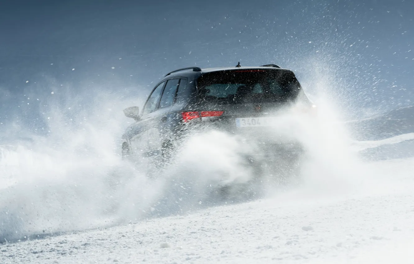 Photo wallpaper snow, SUV, feed, Seat, Cupra, Ateca, 2019