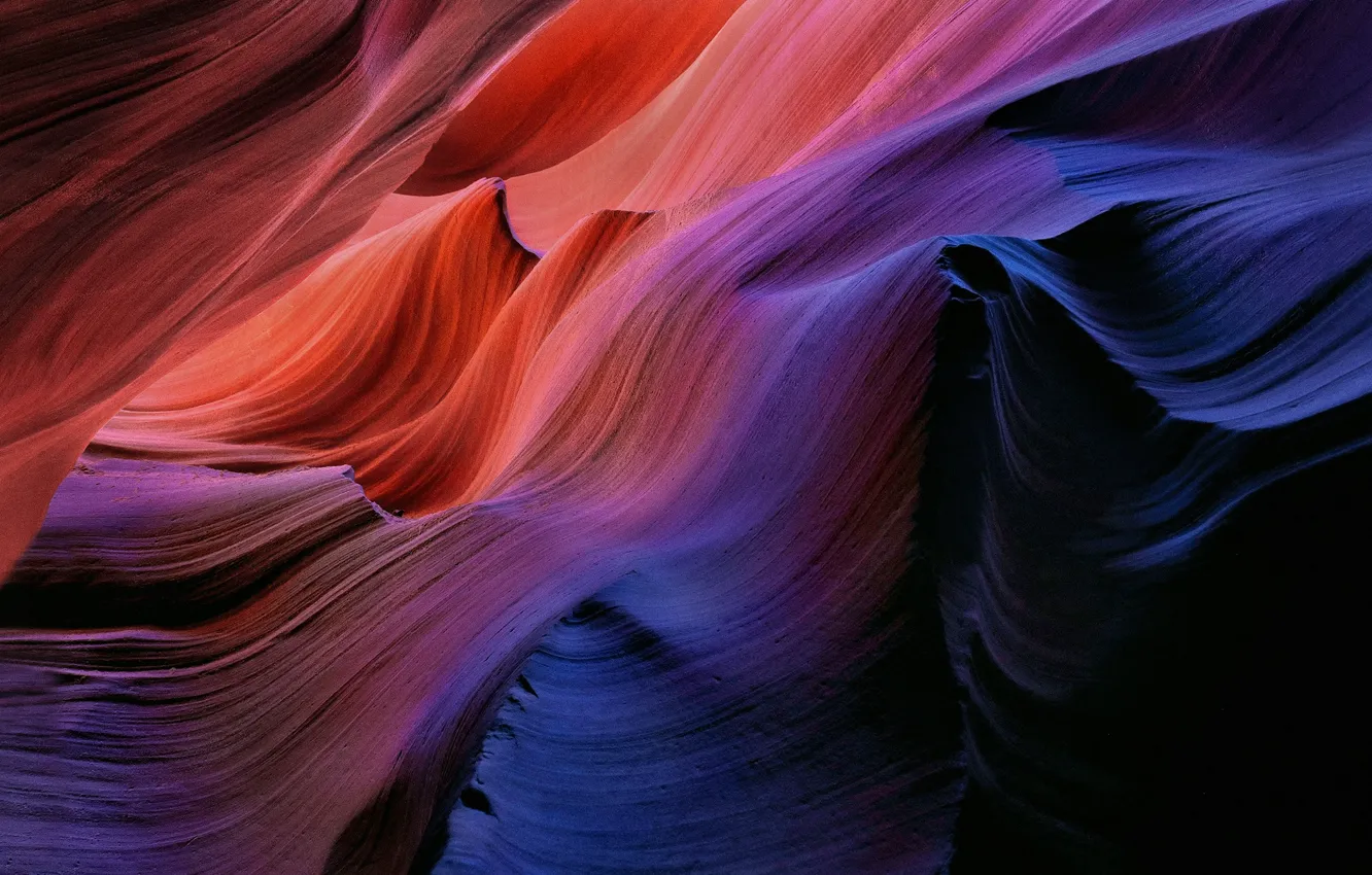 Photo wallpaper rocks, texture, Antelope Canyon