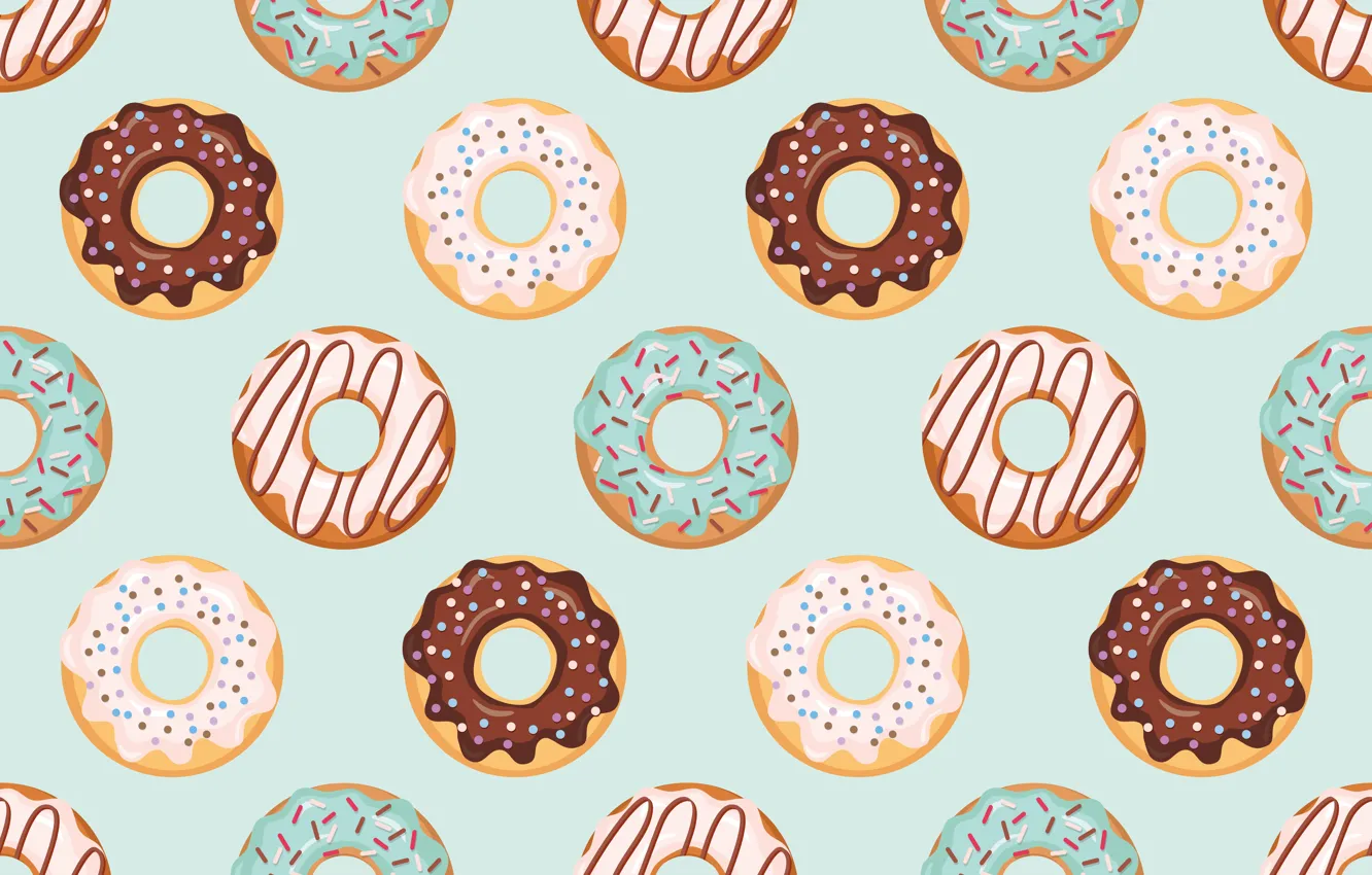 Photo wallpaper background, texture, donuts